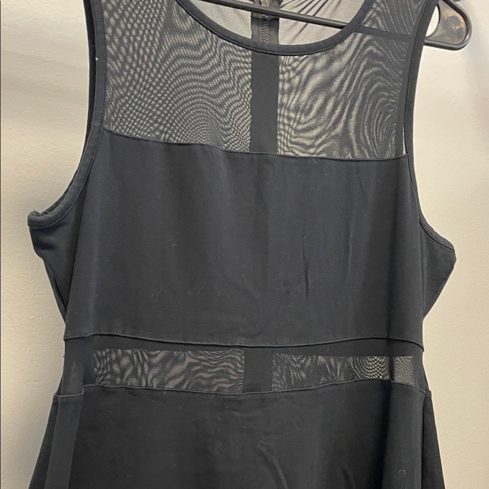 Express Black Sleeveless Mesh Dress